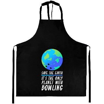 Discover Save The Earth Funny Bowling Aprons
