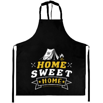 Discover Camping Camper Tent Home Sweet Home Aprons