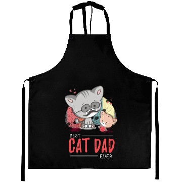 Discover Cat Dad Aprons