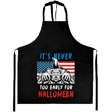Discover It is Never Too Early For Halloween Wizard Aprons