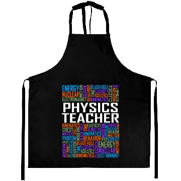 Discover Physics Teacher Words Aprons