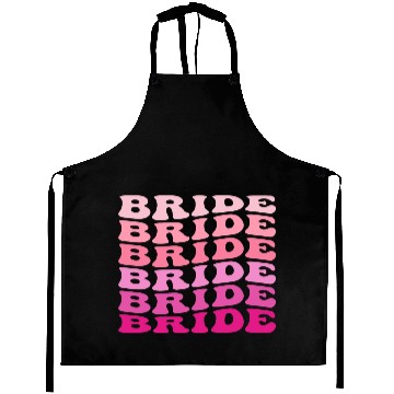 Discover Retro BRIDE Aprons Wedding pink Bridal Party Aprons