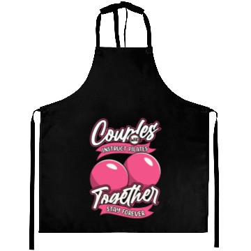 Discover Pilates Instructor Teacher Couple Aprons
