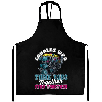 Discover Car Tuning Couple Aprons