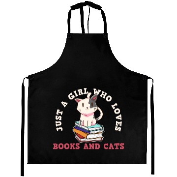 Discover Book Cat Book Lover Cat Lover Aprons