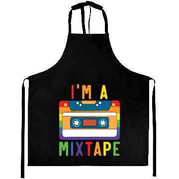 Discover I'm A Mixtape Rainbow Pride Month LGBTQ Gay Pride Aprons