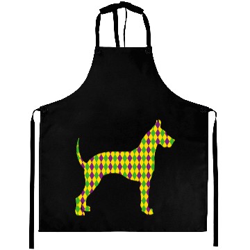 Discover Harlequin Great Dane Silhouette Aprons