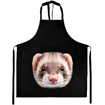 Discover Cute Ferret Face Aprons