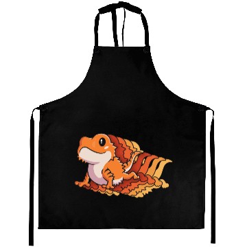 Discover Retro Gift For Bearded Dragon Owner Lizard Lover Aprons