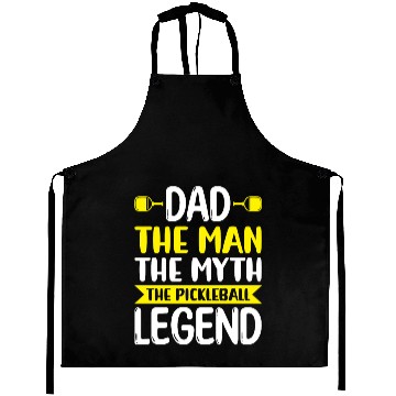Discover Pickleball Dad Funny Aprons