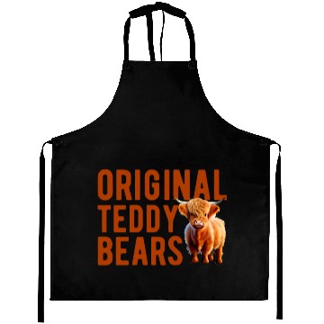 Discover Original Teddy Bears Highland Cow Scottish Cattle Aprons