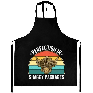 Discover Perfection In Shaggy Packages Highland Cow Aprons