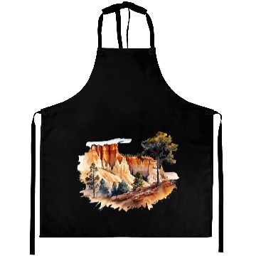 Discover Bryce Canyon Watercolor Wonderland Aprons