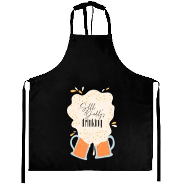 Discover Shhh, Daddy's Drinking, Funny Dad Beer Quote Gift Aprons