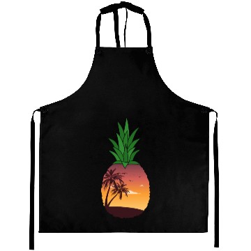 Discover Pineapple Beach Sunset - Tropical Summer Aprons