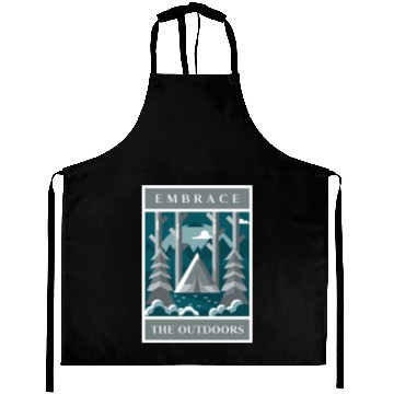 Discover Embrace The Outdoors Camping Aprons