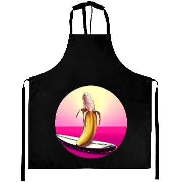 Discover Surfing banana sunset Aprons