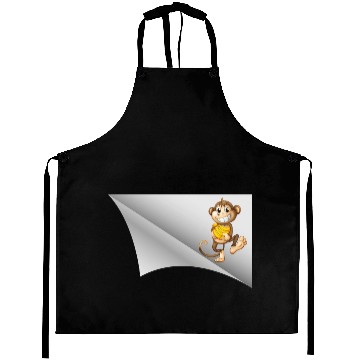 Discover the monkey under the patch Aprons