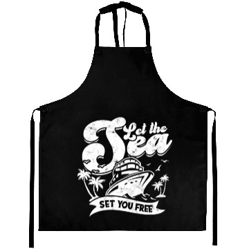 Discover Let the sea set you free - Cruise Aprons