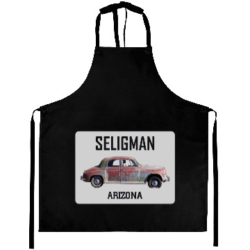 Discover Old car city of Seligman in Arizonna, US Route 66 Aprons