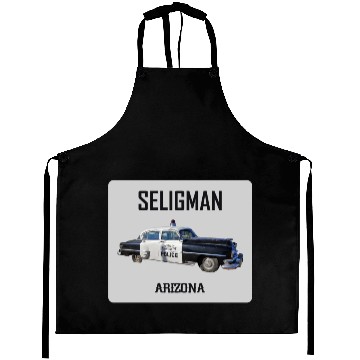 Discover Old car city of Seligman in Arizonna, US Route 66 Aprons