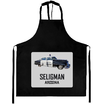Discover Old car city of Seligman in Arizonna, US Route 66 Aprons