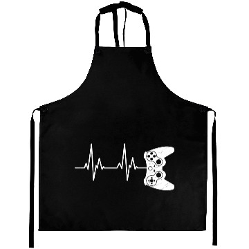 Discover Video Game Gamer Heartbeat Video Game Lover Aprons