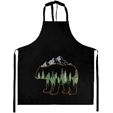 Discover Grizzly Mountain Wildlife Bear Aprons