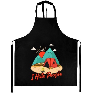 Discover I Hate People I Love Camping Funny Aprons
