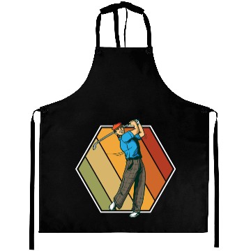 Discover Golf Vintage Rectangle Retro Aprons