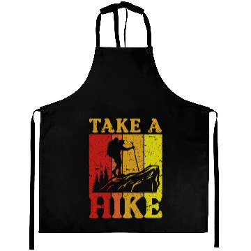 Discover Take a Hike Wanderlust Hiker Hiking Mountains Aprons