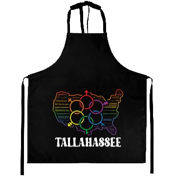 Discover Tallahassee Pride Month Pride Flag LGBT Community Aprons
