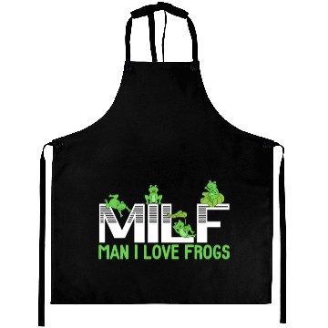 Discover Man I Love Frogs Tadpole Amphibian Herpetologist Aprons