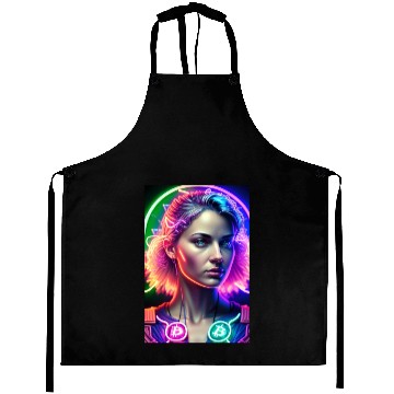 Discover Bitcoin Woman Aprons