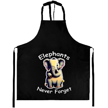 Discover Elephant never forget Aprons