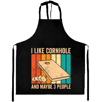 Discover Funny Cornhole Retro Aprons