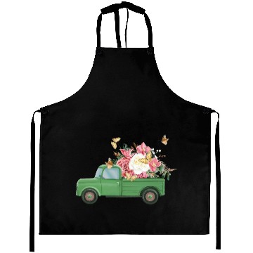 Discover Truck Flower Sublimation Aprons