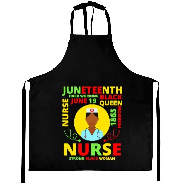 Discover Juneteenth Black Nurse Costume Melanin Black Aprons