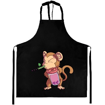 Discover Monkey Bubble Tea Year Of The Monkey Chinese Aprons