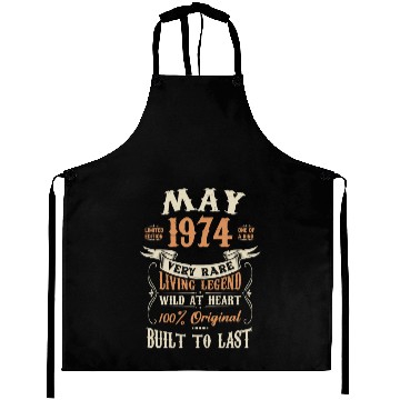 Discover May 1974 Birthday Surprise Aprons