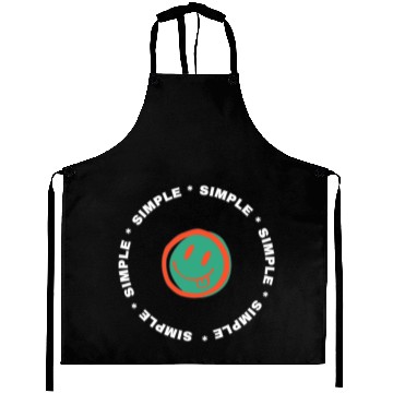 Discover cartoon funny face Aprons