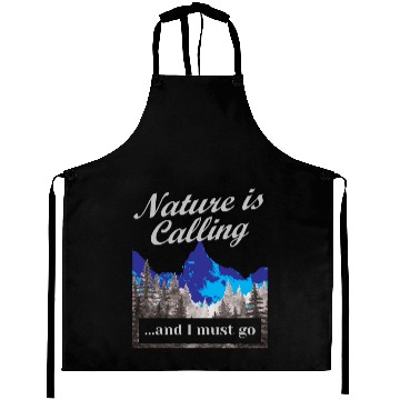 Discover Hiking Nature is Calling Hike Vintage Aprons