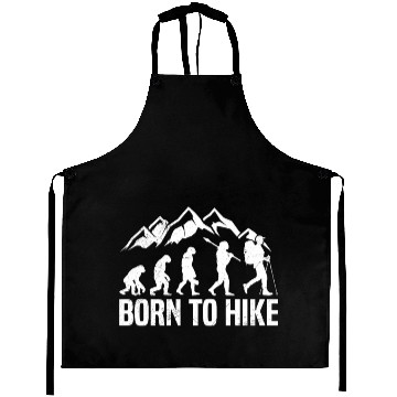 Discover Born to Hike Wanderlust Mountain lover Hiker Aprons