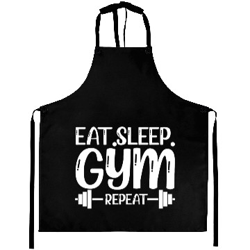 Discover Eat sleep gym repeat Aprons