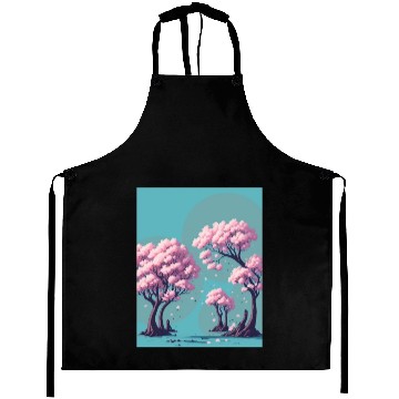 Discover Cherry Blossom tress with falling flowers Aprons