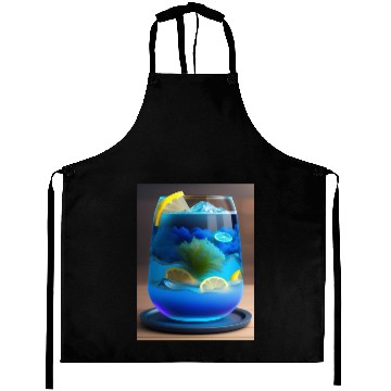 Discover Electric Blue Lemonade Aprons