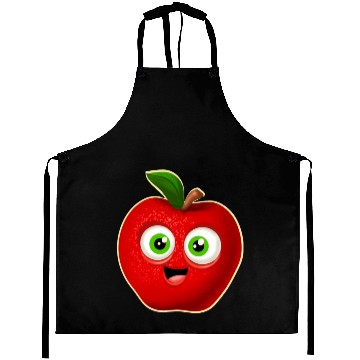 Discover Happy Apple Sticker Aprons
