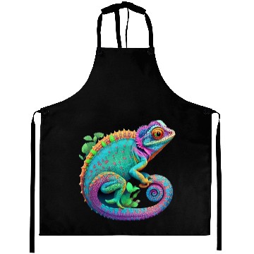 Discover Cute Chameleon is a colorful beautiful Cute animal Aprons