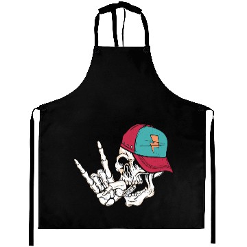 Discover Rock n Roll & Metal Head Aprons
