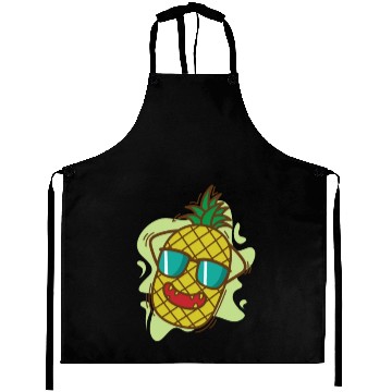 Discover Pineapple chilling on Vacation tropical sweet Frui Aprons
